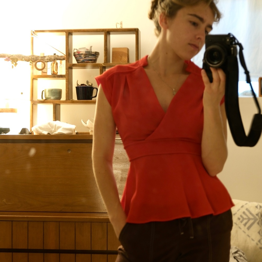 Monteau Red Top – Anthropologie, Size S